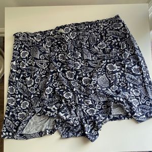 H&M Dark Blue floral shorts